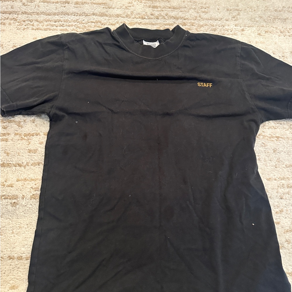 Vetements “Staff” Black Short Sleeve Tee